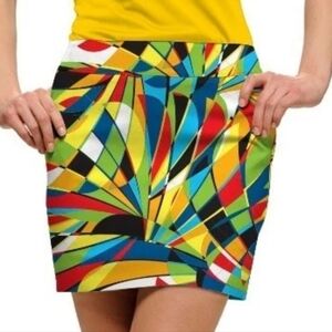 Loudmouth Colorful Mosaic Golf Skirt 4
